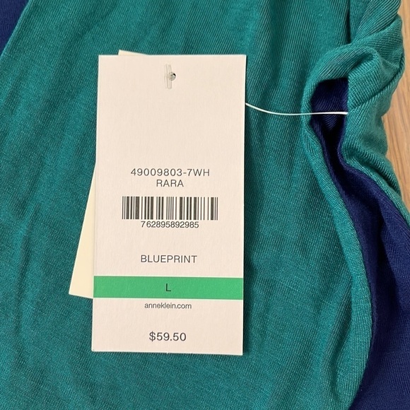 Anne Klein  Women's Ak Sport RARA Breezy top Size L - Picture 9 of 10